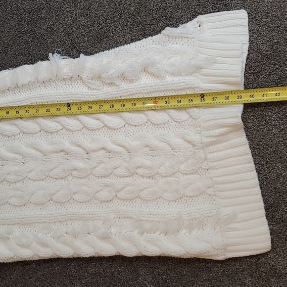 NWOT Farm Rio White Midi Sweater Dress sz M - Picture 8 of 12